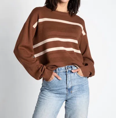 Thread & Supply Cassidy Sweater In Amber In Brown