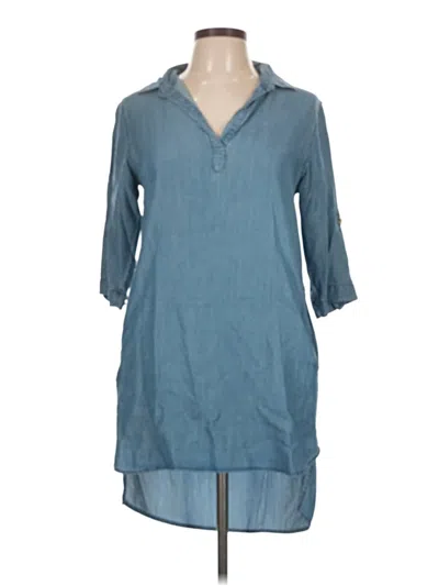 Pre-owned Thread & Supply Casual Dress In Blue