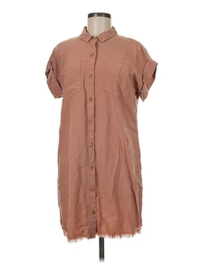 Pre-owned Thread & Supply Casual Dress In Brown