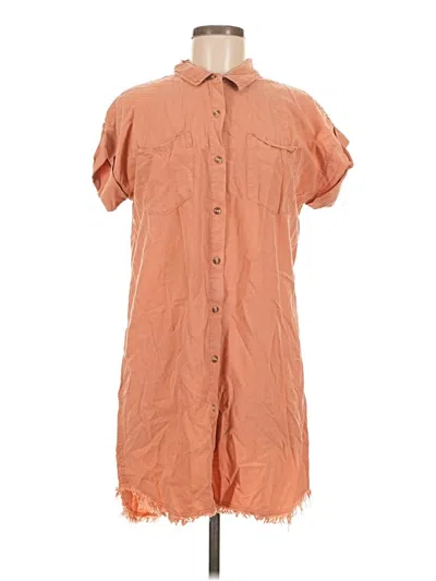 Pre-owned Thread & Supply Casual Dress In Orange