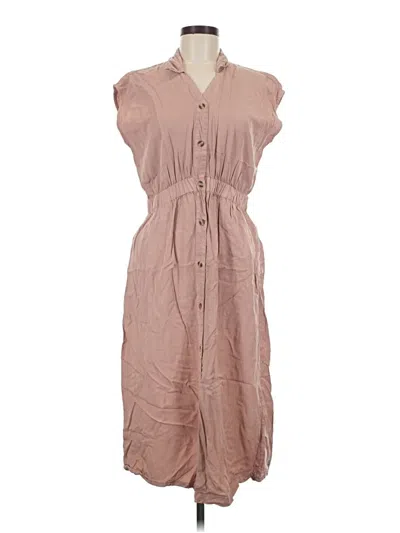 Pre-owned Thread & Supply Casual Dress In Tan