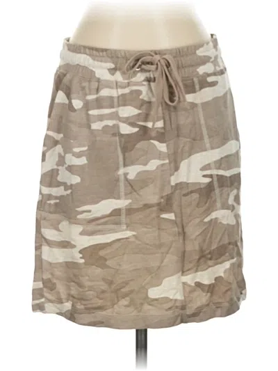 Pre-owned Thread & Supply Casual Skirt In Tan