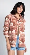 Thread & Supply Chayton Jacket In Rust Aztec In Brown