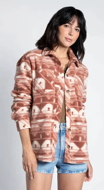 Thread & Supply Chayton Jacket In Rust Aztec In Multi