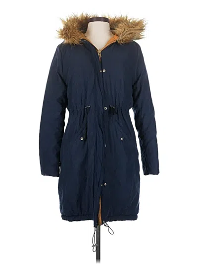 Pre-owned Thread & Supply Coat In Blue