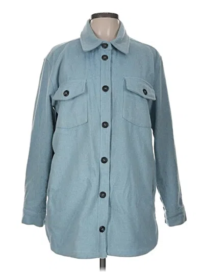 Pre-owned Thread & Supply Coat In Blue