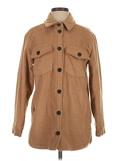 Pre-owned Thread & Supply Coat In Brown