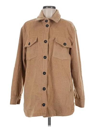 Pre-owned Thread & Supply Coat In Brown