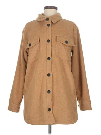 Pre-owned Thread & Supply Coat In Brown