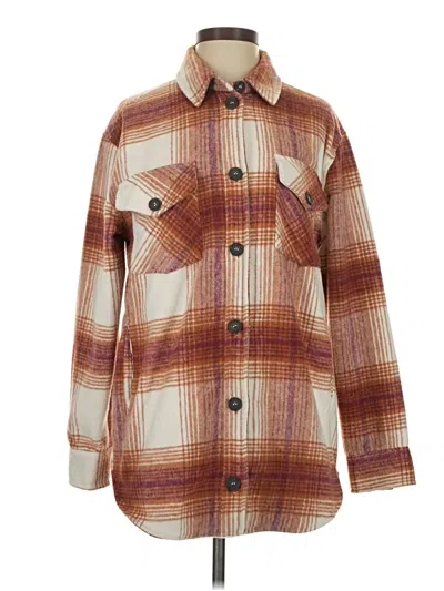 Pre-owned Thread & Supply Coat In Brown