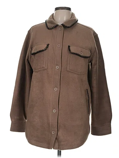 Pre-owned Thread & Supply Coat In Brown