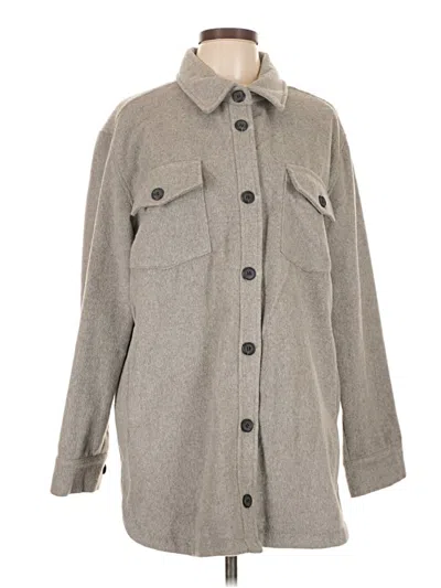 Pre-owned Thread & Supply Coat In Gray
