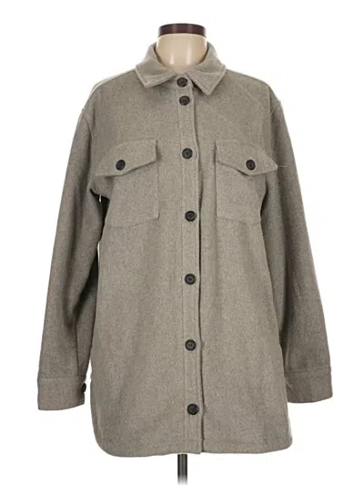 Pre-owned Thread & Supply Coat In Gray