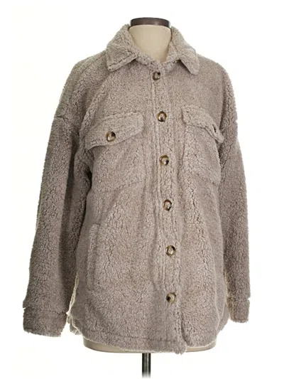 Pre-owned Thread & Supply Coat In Gray