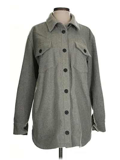 Pre-owned Thread & Supply Coat In Gray
