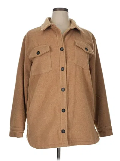 Pre-owned Thread & Supply Coat In Tan