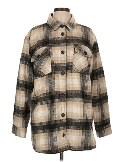 Pre-owned Thread & Supply Coat In Tan