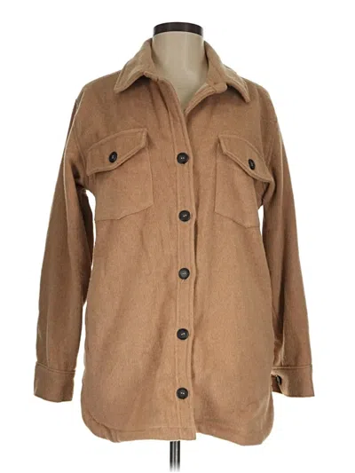 Pre-owned Thread & Supply Coat In Tan