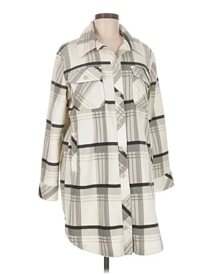 Pre-owned Thread & Supply Coat In White