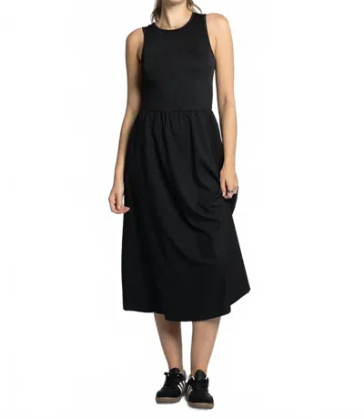 Thread & Supply Connie Midi Dress In Black
