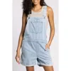 Thread & Supply Connor Short Denim Overalls In Blue