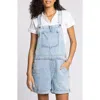 Thread & Supply Connor Short Denim Overalls In Blue