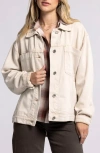 Thread & Supply Cordell Denim Trucker Jacket In Wood Ash