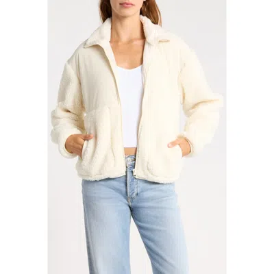 Thread & Supply Corduroy & Faux Shearling Jacket In Buttercream