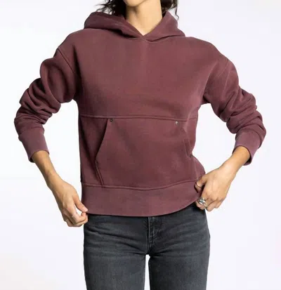 Thread & Supply Cori Hoodie In Burgundy In Brown