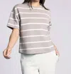 Thread & Supply Corrie Tee In Mushroom Stripe