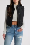 Thread & Supply Crop Puffer Vest In Black