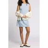 Thread & Supply Dahlia Sleeveless Denim Shift Dress In Blue