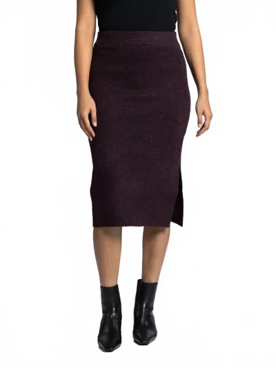 Thread & Supply Dani Skirt In Heather Elderberry In Neutral