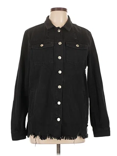 Pre-owned Thread & Supply Denim Jacket In Black