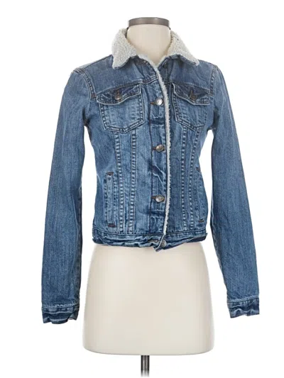 Pre-owned Thread & Supply Denim Jacket In Blue