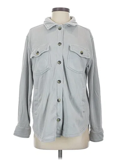 Pre-owned Thread & Supply Denim Jacket In Gray