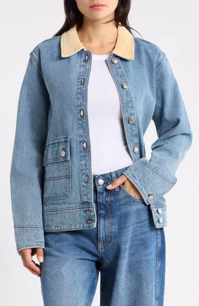 Thread & Supply Denim Utility Jacket In Blue