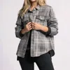 Thread & Supply Discharge Plaid Pippin Jacket In Grey In Grey