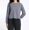 Thread & Supply Dream Knit Jane Top In Obsidian Gray In Black