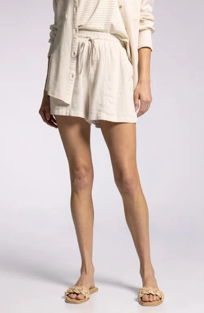 Thread & Supply Farrah Tie Waist Linen Blend Shorts