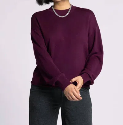 Thread & Supply Fatima Sweater In Deep Cherrywood In Multi
