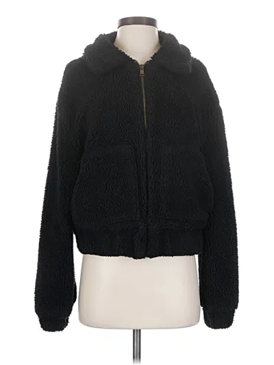 Pre-owned Thread & Supply Faux Fur Jacket In Black