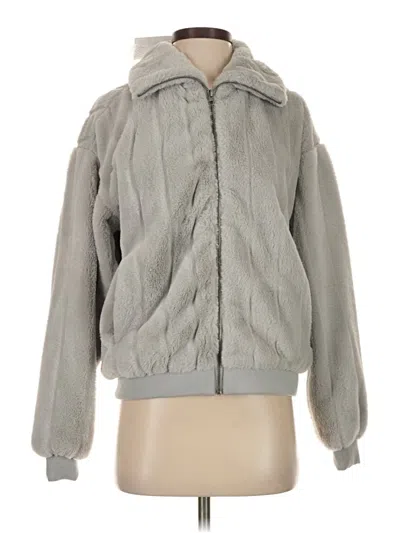 Thread & Supply Faux Fur Jacket In Gray