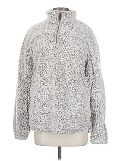 Pre-owned Thread & Supply Faux Fur Jacket In Gray