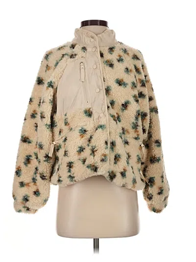 Pre-owned Thread & Supply Faux Fur Jacket In Ivory
