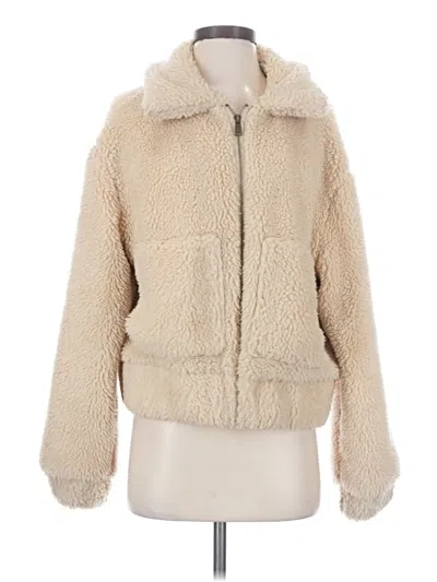 Pre-owned Thread & Supply Faux Fur Jacket In Ivory
