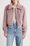 Thread & Supply Faux Fur Jacket In Pink