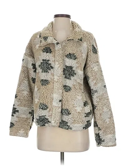 Pre-owned Thread & Supply Faux Fur Jacket In White