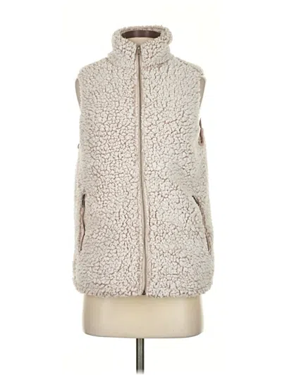Pre-owned Thread & Supply Faux Fur Vest In White