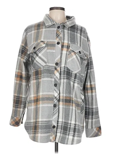 Pre-owned Thread & Supply Fleece Jacket In Gray